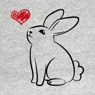 Bunny Rabbit in love T-Shirt